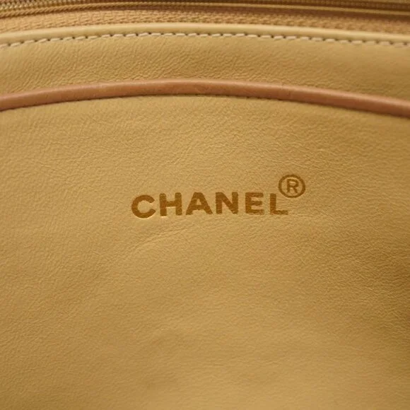 Authentic Chanel NEW quilted camel leather brown lambskin tote with wallet LWILL - Picture 9 of 12